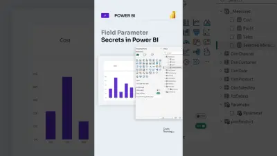 Veldparameters als navigatie voor Visual KPI Card