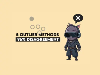 Wir nutzten 5 Ausreißer-Erkennungsmethoden auf einem echten Datensatz: Sie waren bei 96 % der markierten Stichproben uneins