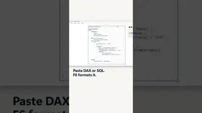 DAX of SQL plakken, druk op F6: geformatteerd | SQLBI Whiteboard