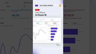 Power BI: list slicer update oktober 2026